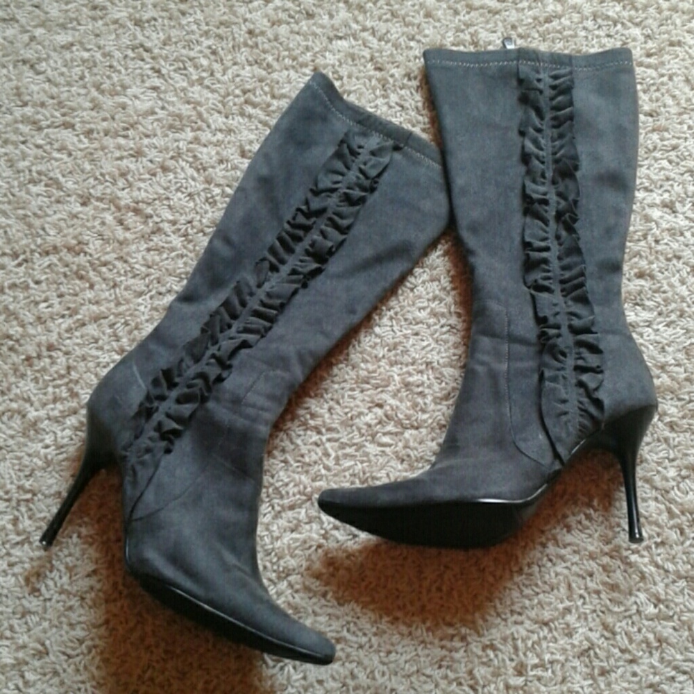 Bakers Suede Ruffle Boots